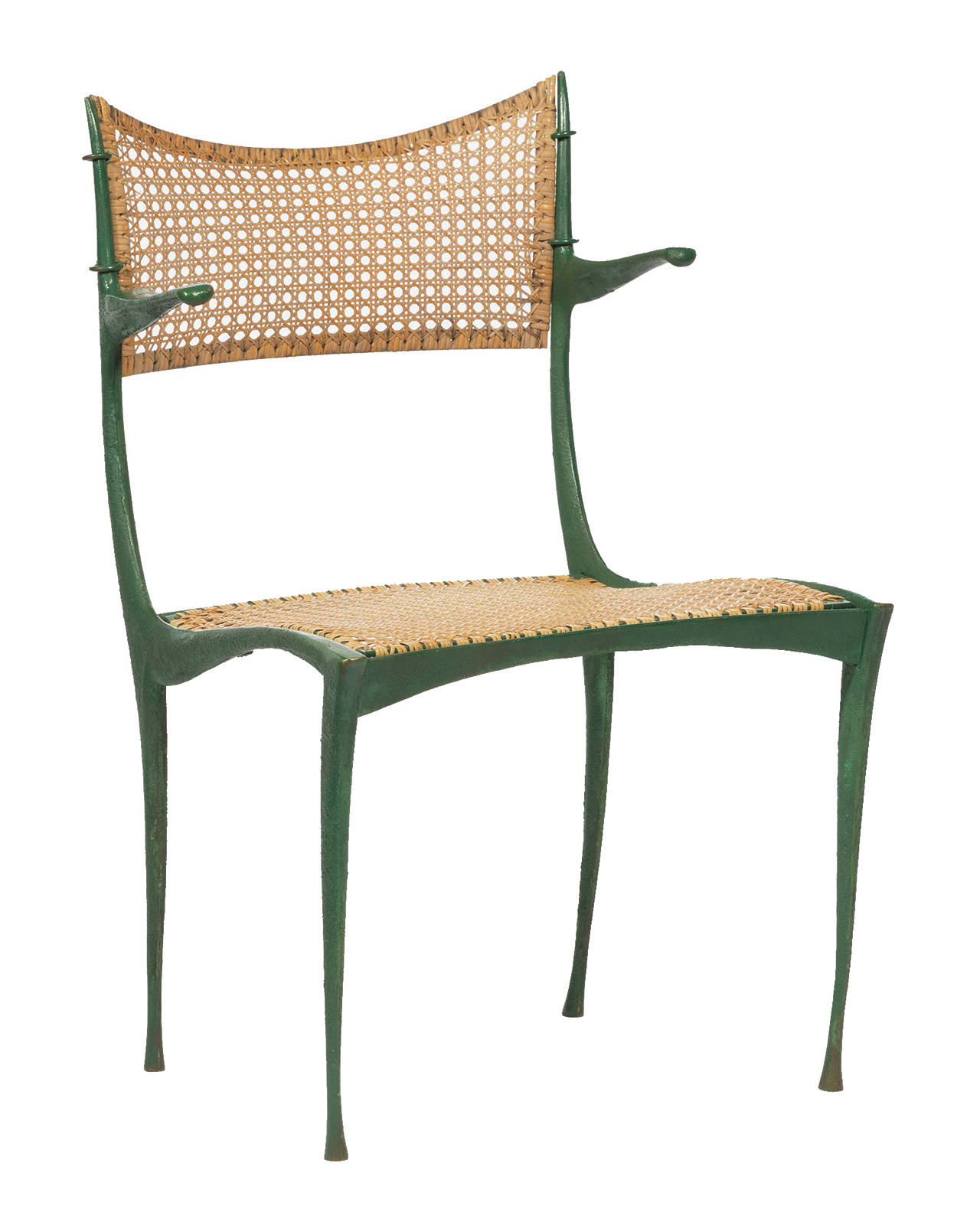 There are matching dining and coffee tables, several types of chairs, and more in the Gazelle group. The various styles of chairs sell for about $5,000 each. (Cowles Syndicate Inc.)