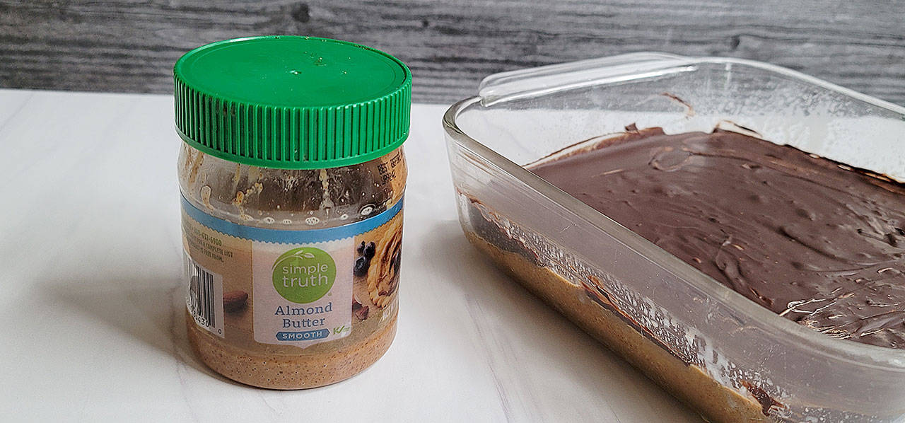 What random ingredients does your refrigerator have in store for you? Leftover almond butter could be turned into a delicious dessert. (Jennifer Bardsley)