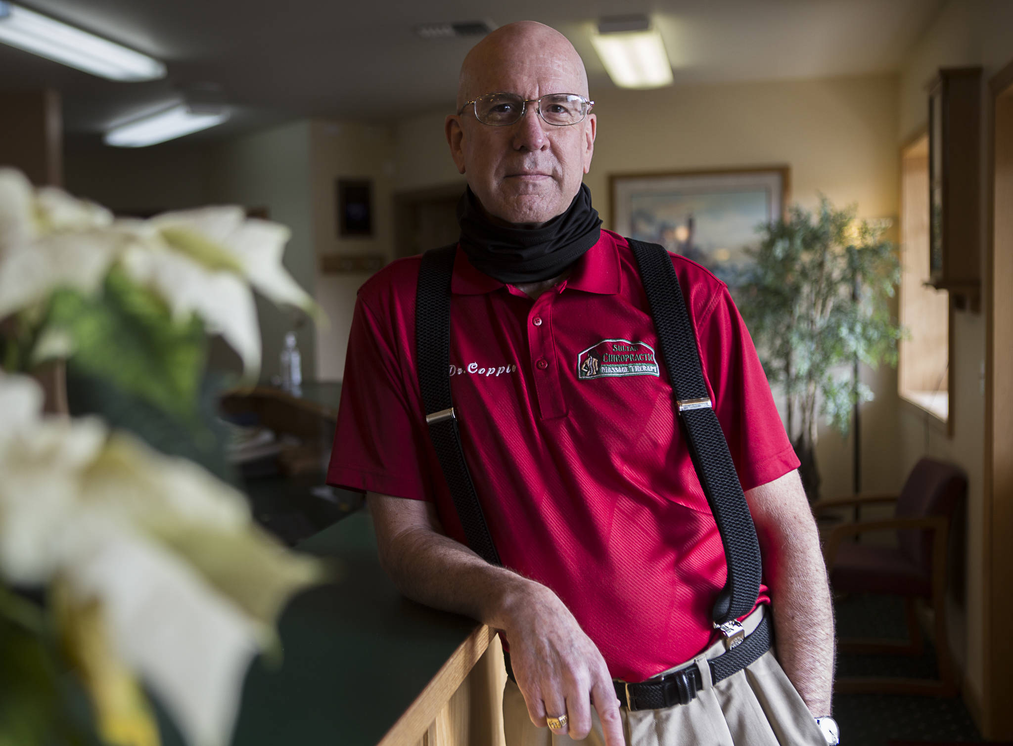 Chiropractor and owner of Sultan Chiropractic & Massage Brian Copple at his business in Sultan. (Olivia Vanni / The Herald)