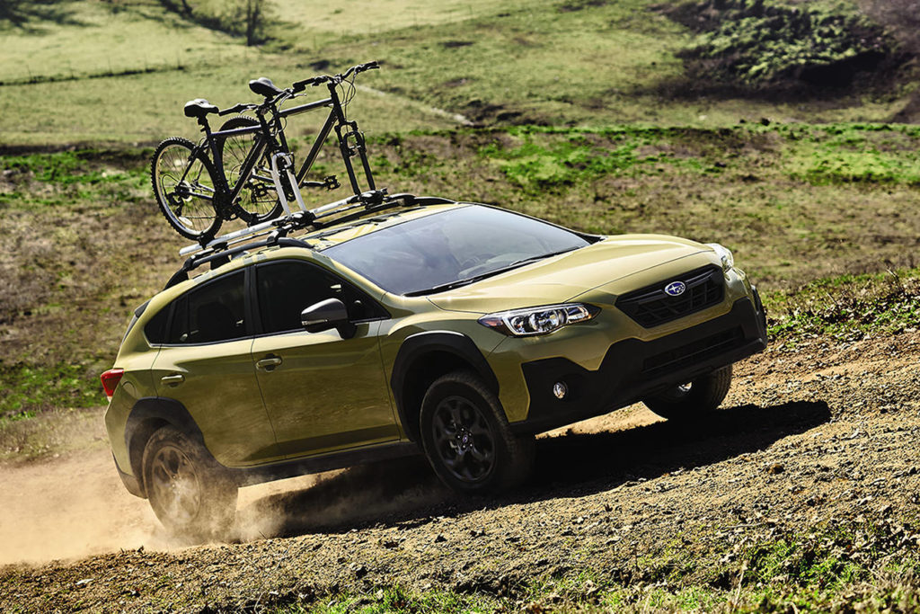 The 2021 Subaru Crosstrek Sport has dual-function X-Mode with hill descent control and settings for snow, dirt, and deep snow. (Manufacturer photo)
