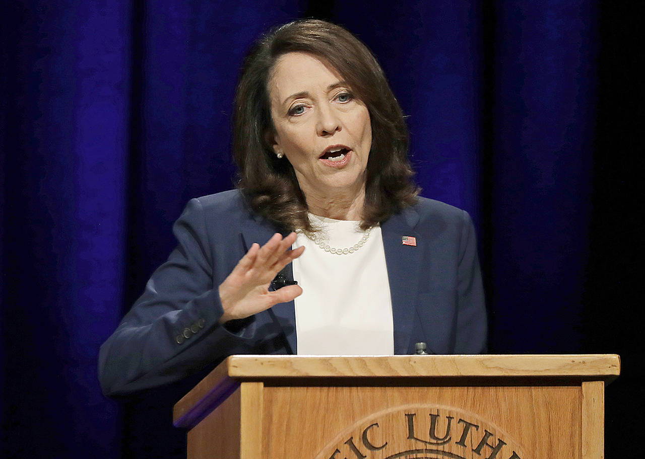 U.S. Sen. Maria Cantwell, D-Wash. (AP Photo/Ted S. Warren)