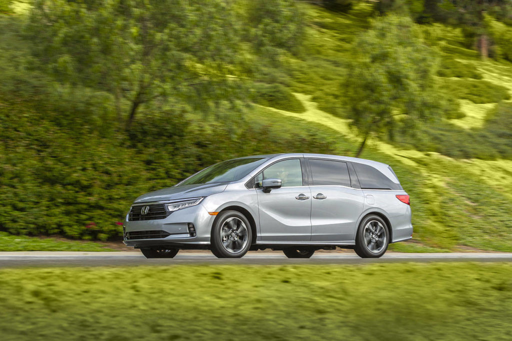 All 2021 Honda Odyssey models have a 280-horsepower V6 engine and a 10-speed automatic transmission. (Manufacturer photo)
