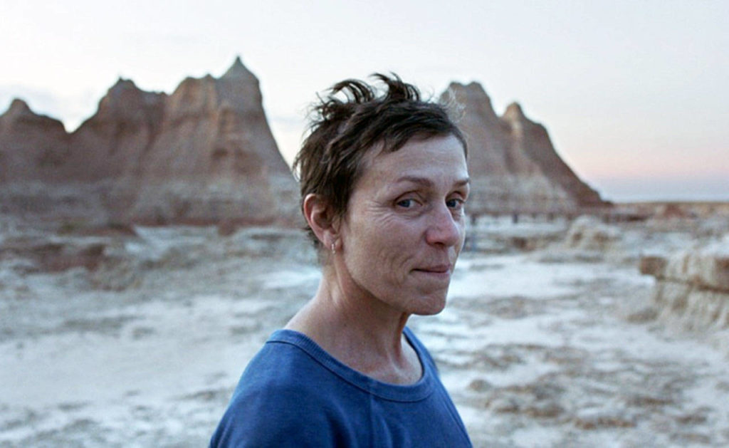 Frances McDormand in “Nomadland.” (Searchlight Pictures) 
