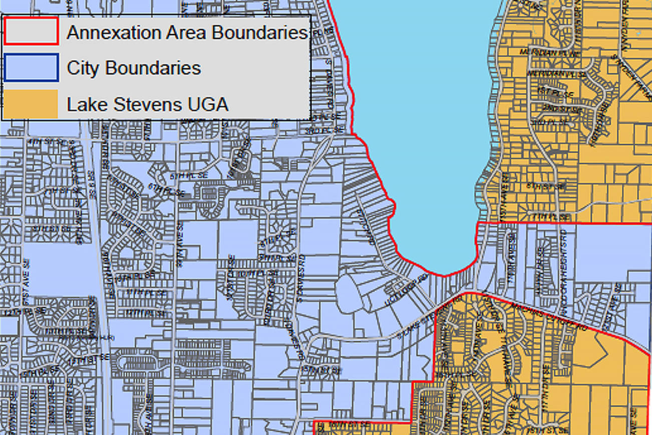 The city hopes to annex the 1,000-acre lake it's named for, as well as 500 acres in the Southeast Interlocal Annexation. (City of Lake Stevens)