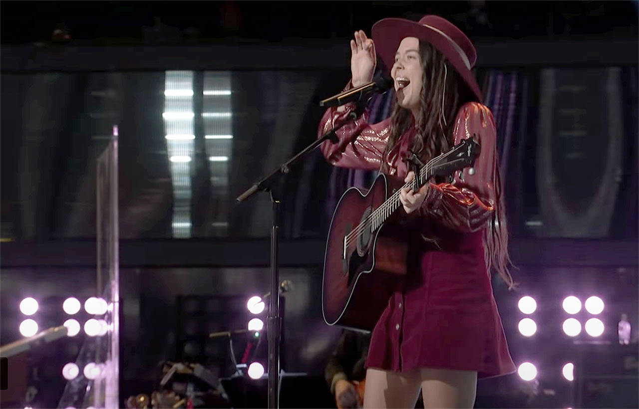 NBC
Savanna Woods of Stanwood performs on “The Voice” on Monday.