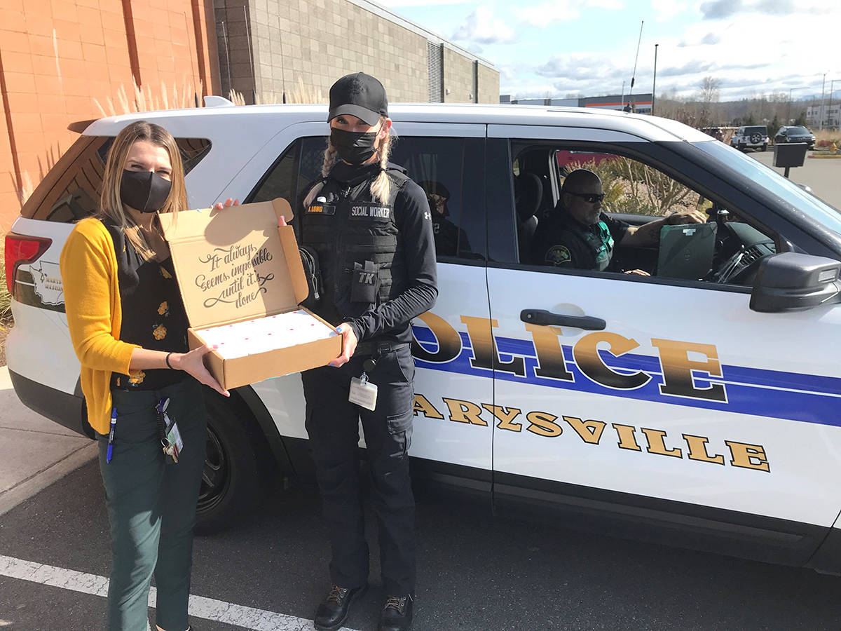 Smokey Point Behavioral Hospital delivered 10 Narcan kits to the Marysville PD earlier this March, giving them another valuable tool in their emergency response kits when helping local residents.