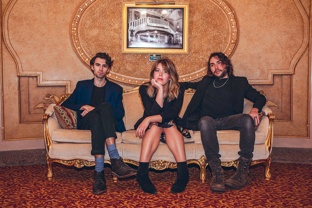 The Snohomish band Fretland includes Luke Francis (guitar and bass), Hillary Grace Fretland (lead vocals) and Jake Haber (guitar, bass and piano). (Christine Mitchell)