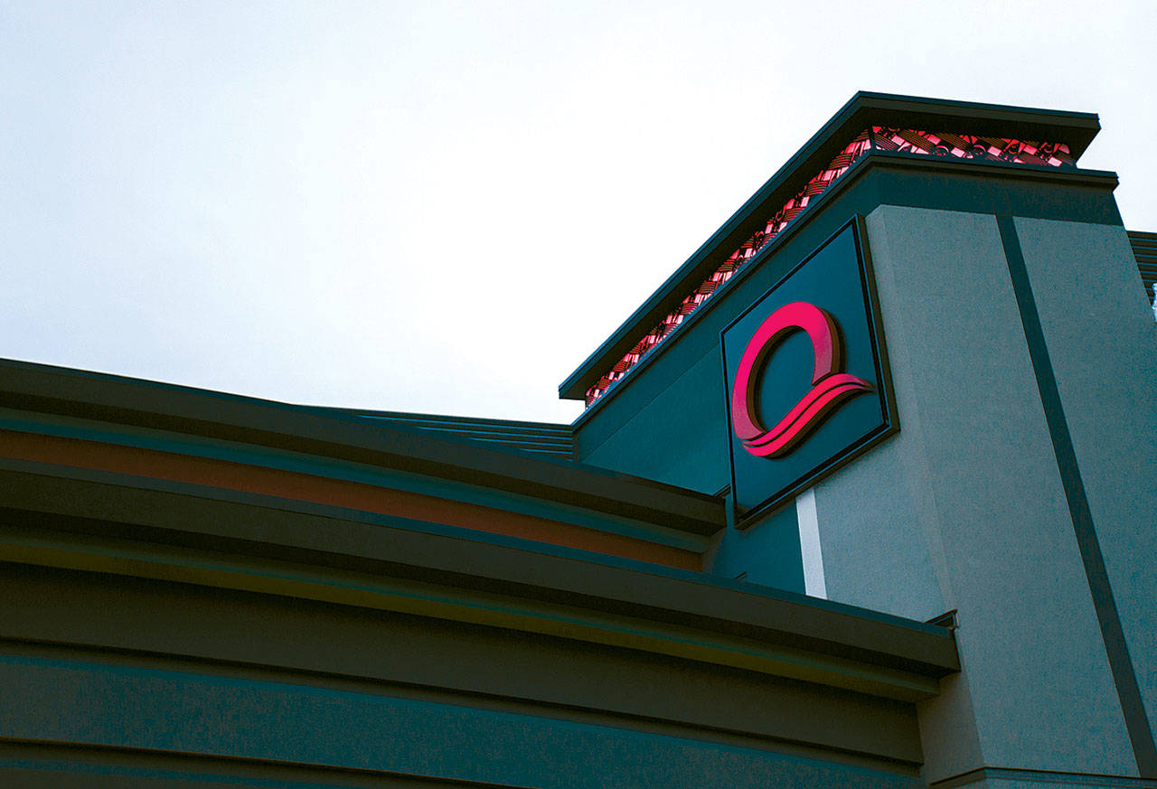 The main entrance at the new Quil Ceda Creek Casino in Tulalip. (Olivia Vanni / The Herald)