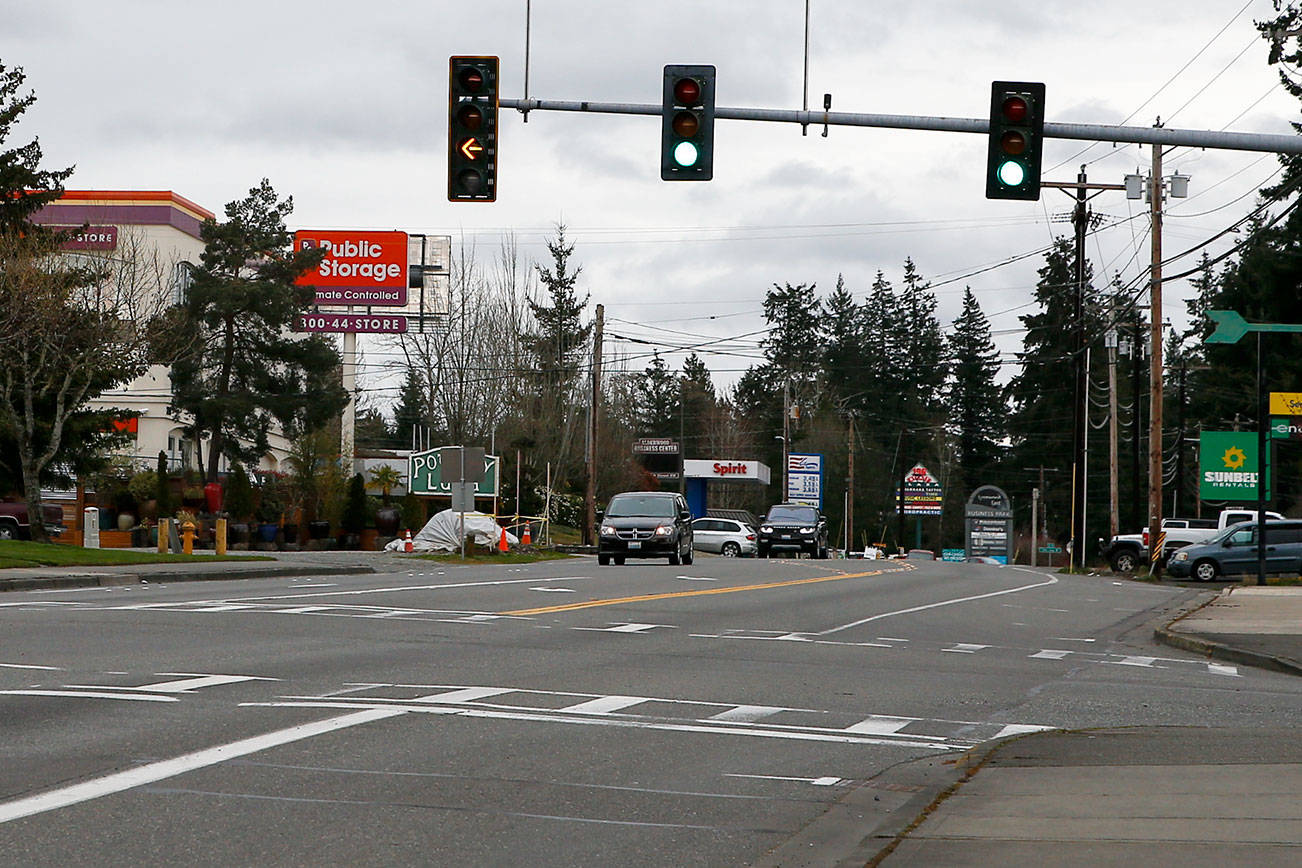The state House transportation budget proposes $15,000,000 to widen state improving Highway 524 between 24th Avenue West in Lynnwood and 9th Avenue SE.  (Kevin Clark / The Herald)