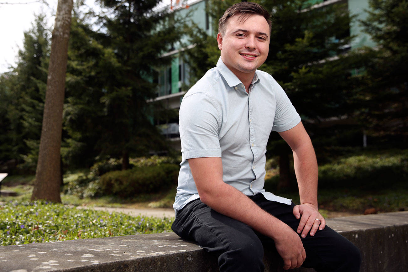 Timothy Beuca of Redmond is one of the newly chosen for WSU's new Internal Medicine Residency Program in Everett. (Kevin Clark / The Herald)