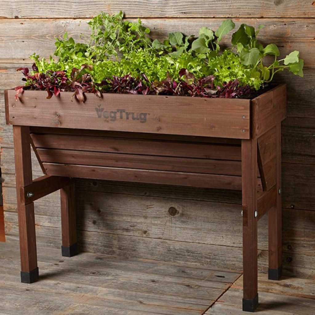 Plant and harvest vegetables at a comfortable height in VegTrug’s raised planter. ($419, williams-sonoma.com)
