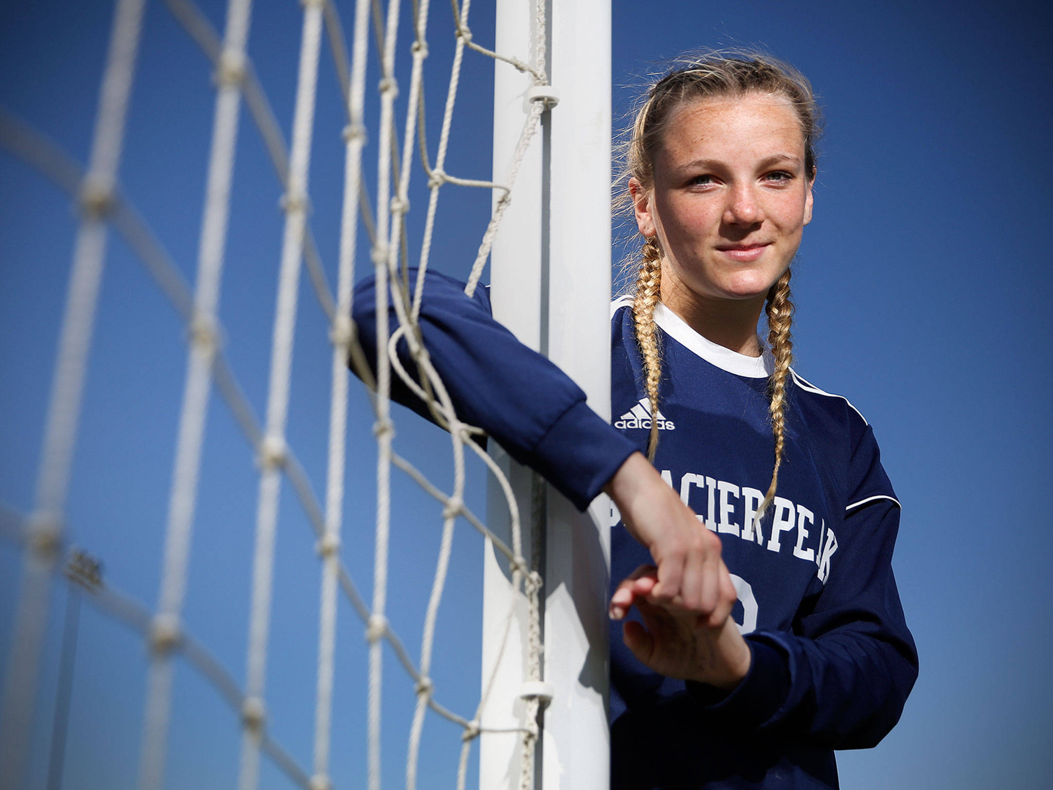 Glacier Peak junior Chloe Seelhoff scored 12 goals and had seven assists for the Grizzlies during their shortened nine-game schedule. (Kevin Clark / The Herald)