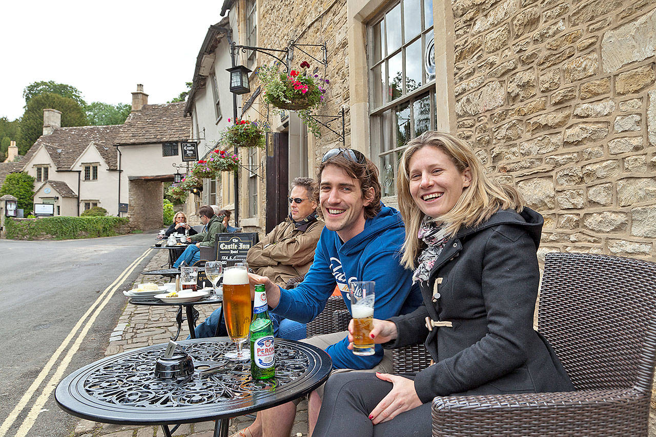 In the Cotswolds, village pubs provide fuel (and memories) for hikers. (Rick Steves’ Europe)