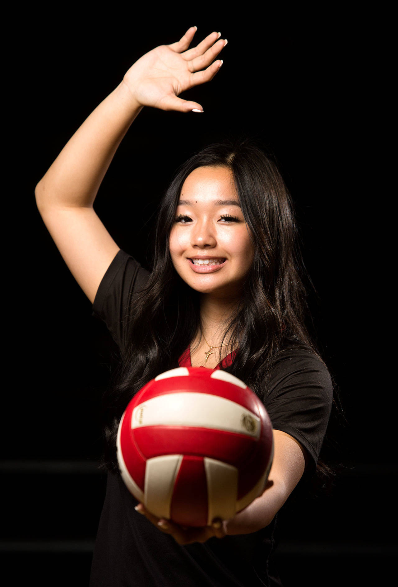 Madison Nguyen, a junior outside hitter for Archbishop Murphy High School, was a first-team All-Wesco 4A/3A/2A South selection. (Andy Bronson / The Herald)