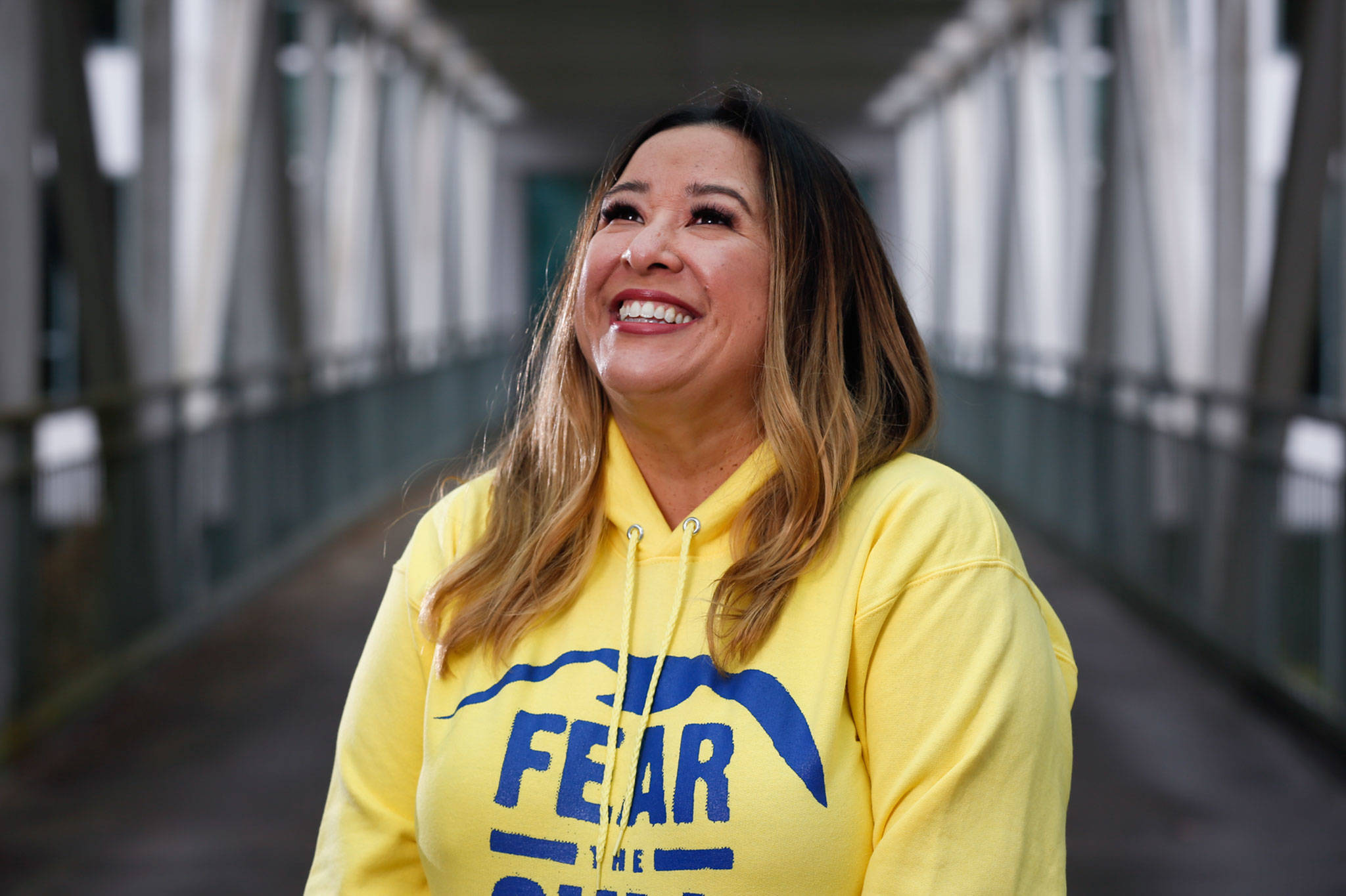 Lisa Delcampo, born and raised in Everett, is on the Netflix reality/game show hit “The Circle,” where she catfishes as NSYNC pop star Lance Bass. Delcampo, 42, is the pop star’s longtime personal assistant in real life. (Kevin Clark / The Herald)