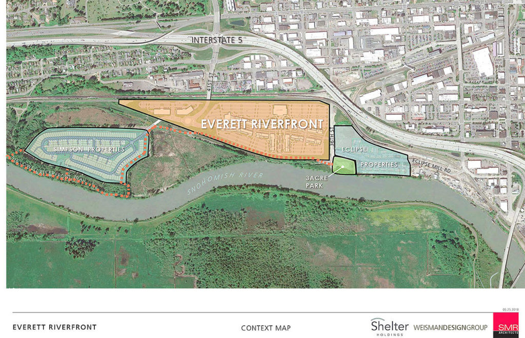 The 70-acre former landfill site being redeveloped for commercial and residential use could see construction begin soon. (Shelter Holdings) 
