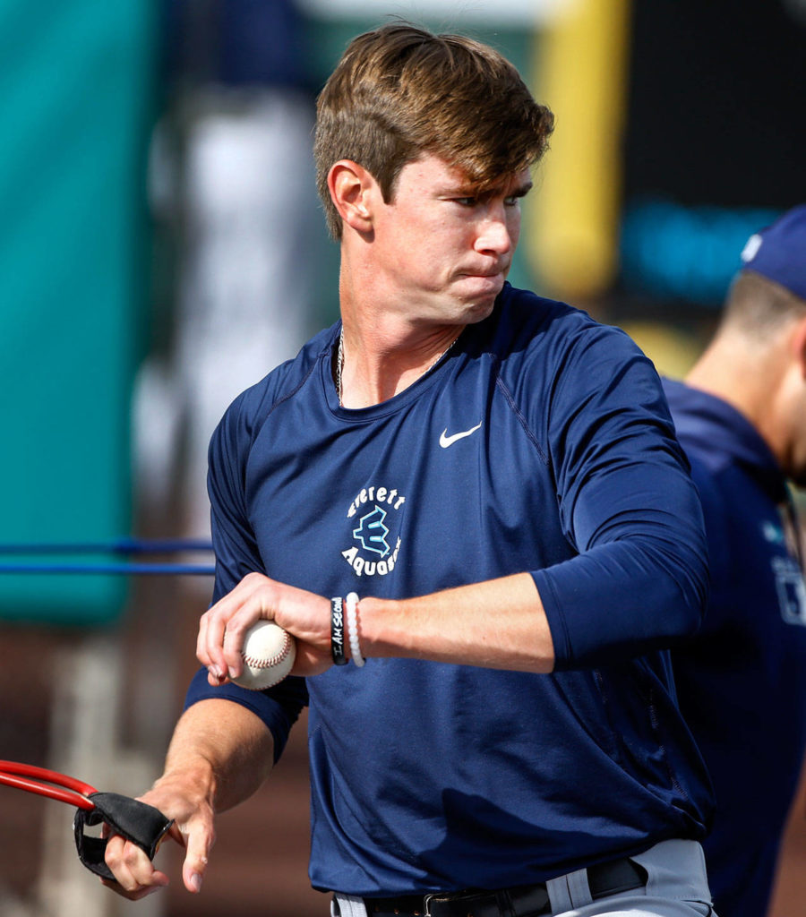 Emerson Hancock is one of the top pitching prospects in baseball. (Kevin Clark / The Herald)
