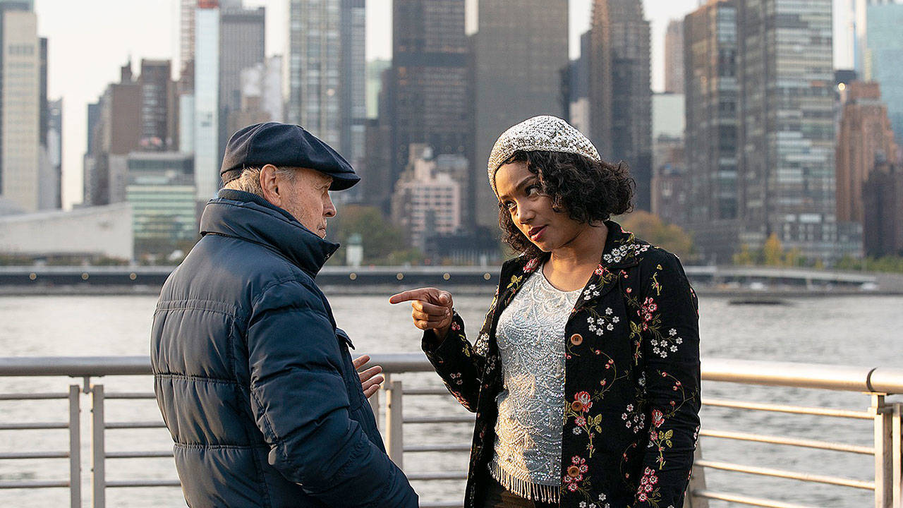 Billy Crystal plays an aging comedy writer and Tiffany Haddish is the wacky woman who waltzes into his life in “Here Today.” (Sony Pictures)
