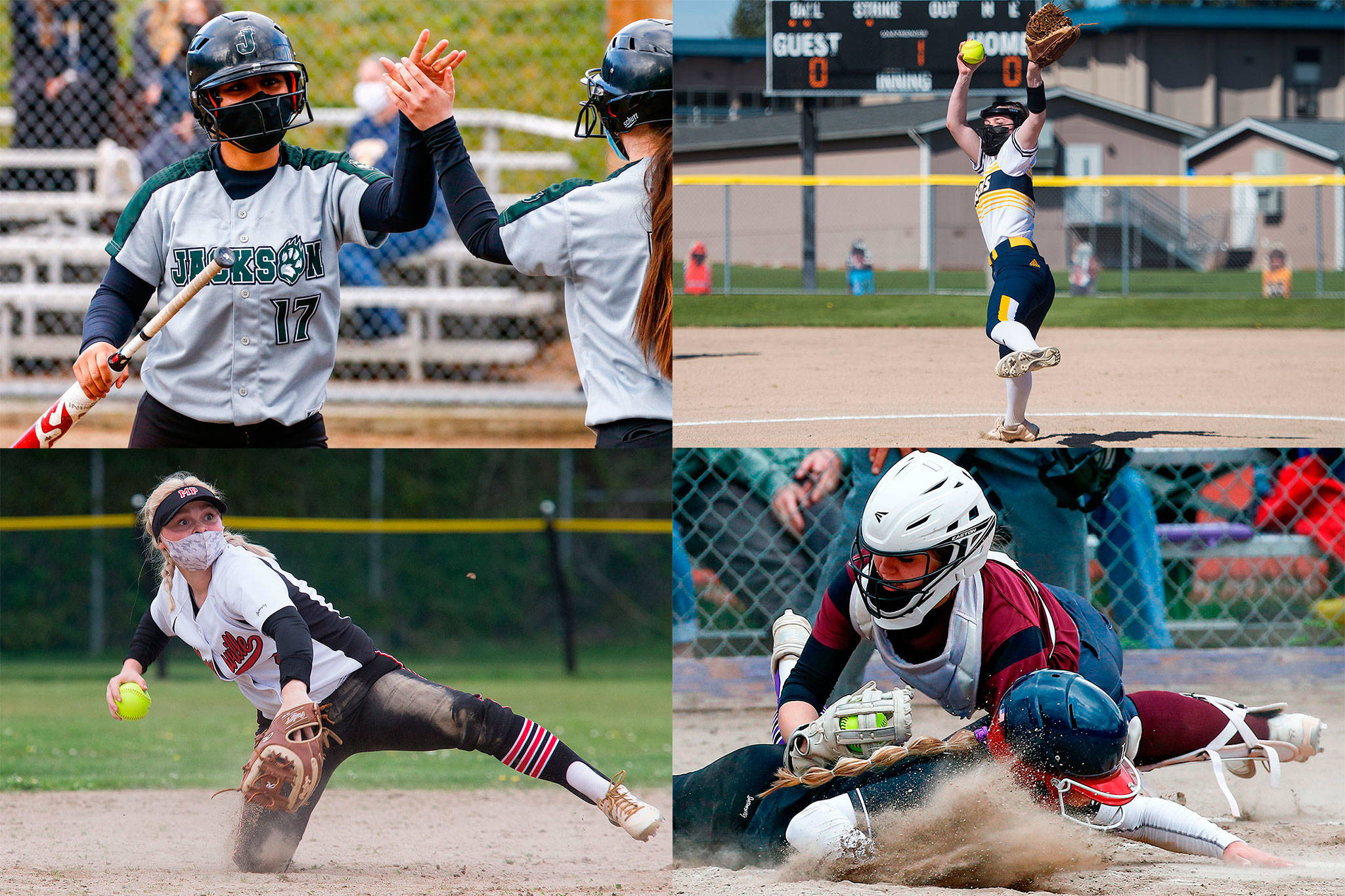 Six teams in Wesco finished with at least 10 wins in the abbreviated 2021 high school softball season. (Herald file)