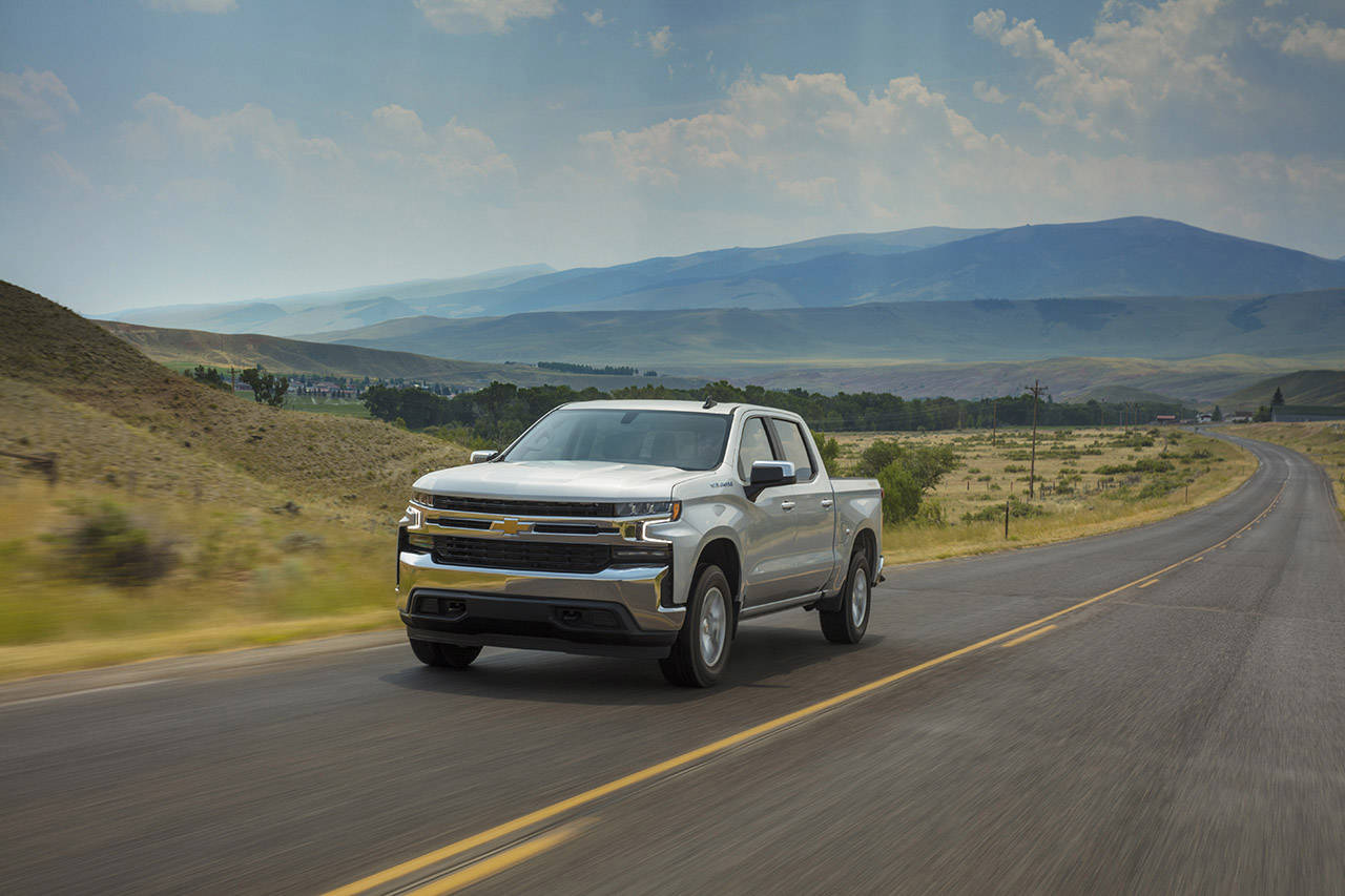 The 2021 Chevrolet Silverado 1500 is available in eight trim levels. The LT model is shown here. (Manufacturer photo)