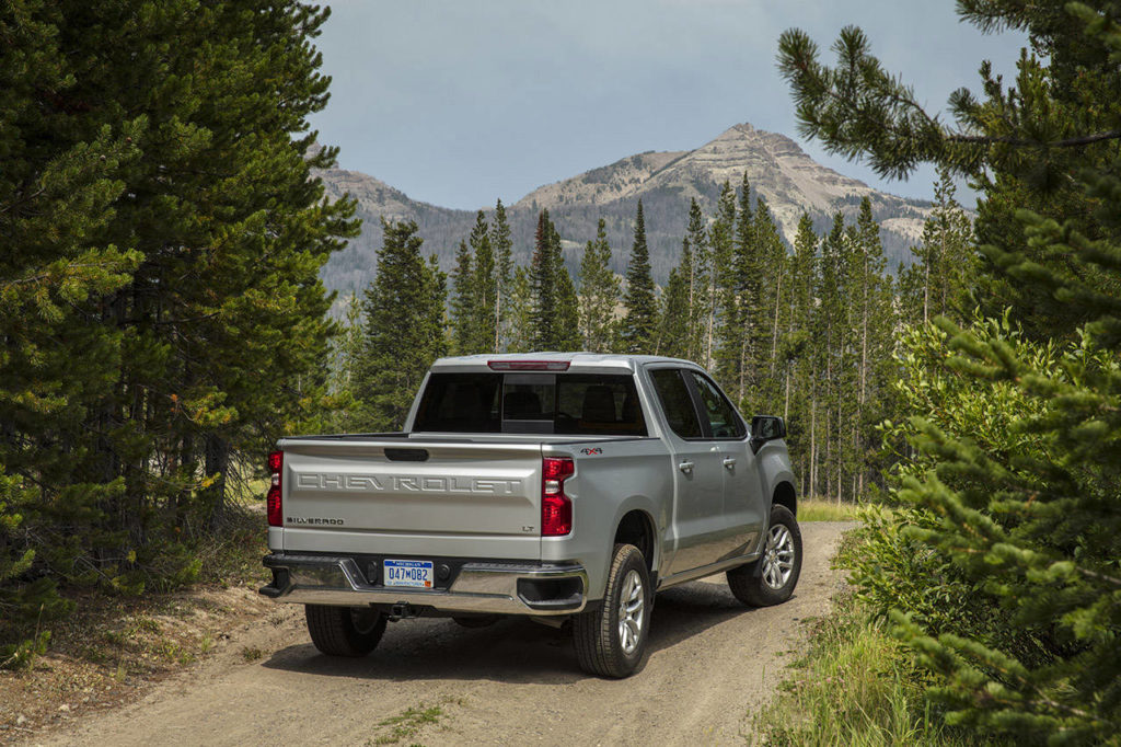 The 2021 Chevrolet Silverado 1500 full-size pickup has deft handling and good maneuverability in tight spots. (Manufacturer photo)
