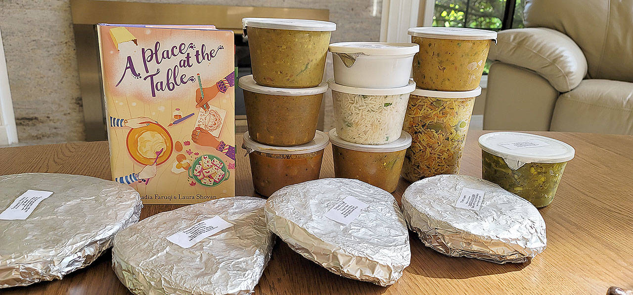 Delicious food from local delivery service Turmeric ’N More complemented this Girl Scout book club. (Jennifer Bardsley)