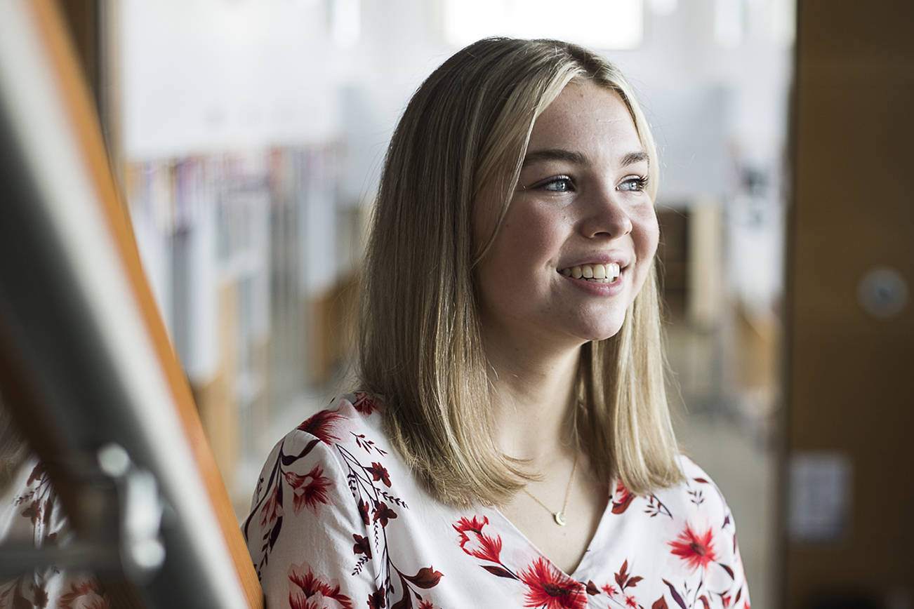 Lake Stevens High School graduate Madelynn Coe will be attending Northeastern University and participating in a study abroad program in Greece her first semester. (Olivia Vanni / The Herald)