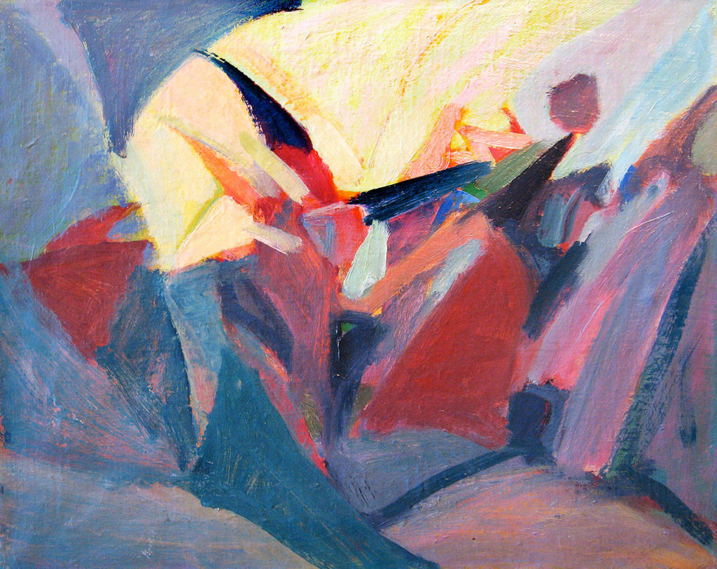 Peter Camfferman’s “Untitled” synchromist composition circa 1920 is showing in the “Origins: Northwest Abstract Art” exhibition at Cascadia Art Museum in Edmonds.
