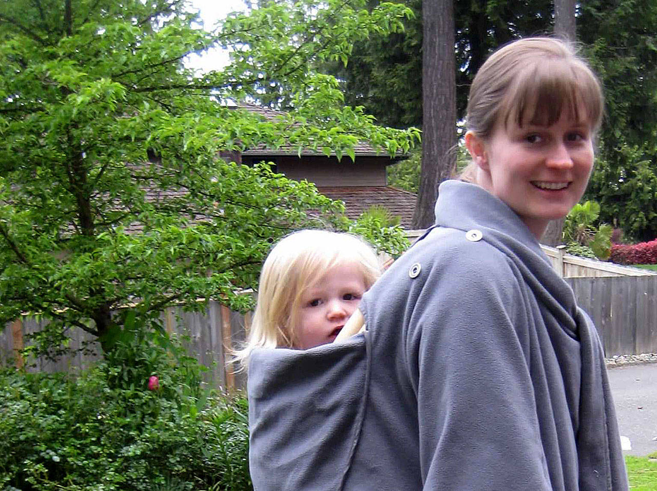 When in came to wearing babies, this mom had strong skills — over a decade ago. (Jennifer Bardsley)
