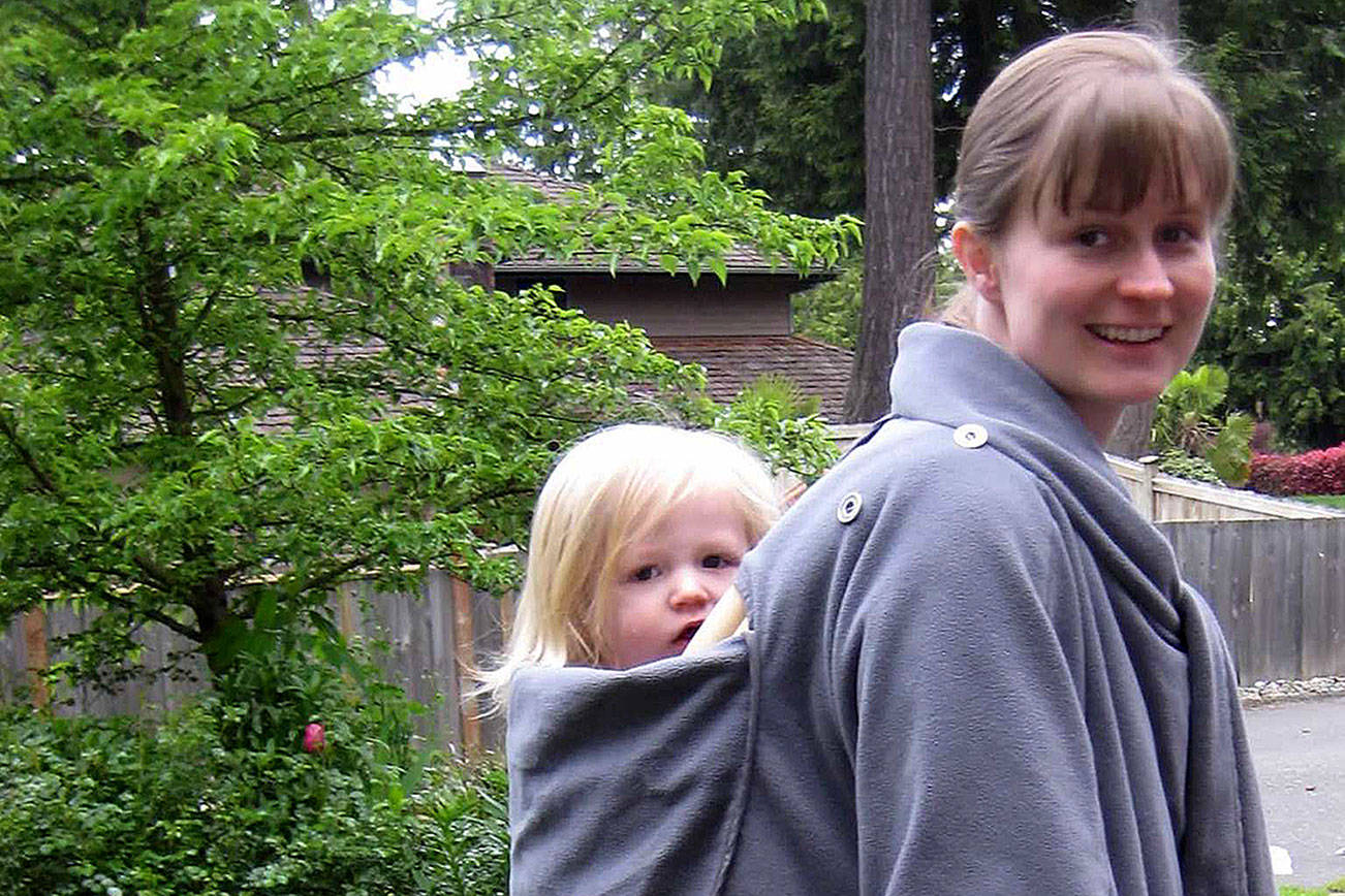 When in came to wearing babies, this mom had strong skills — over a decade ago. (Jennifer Bardsley)