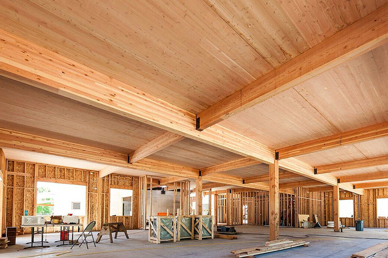 TimberRise, a company moving from Seattle to Everett, develops residential and commercial properties that make use of wood called mass timber. (TimberRise) 20210624