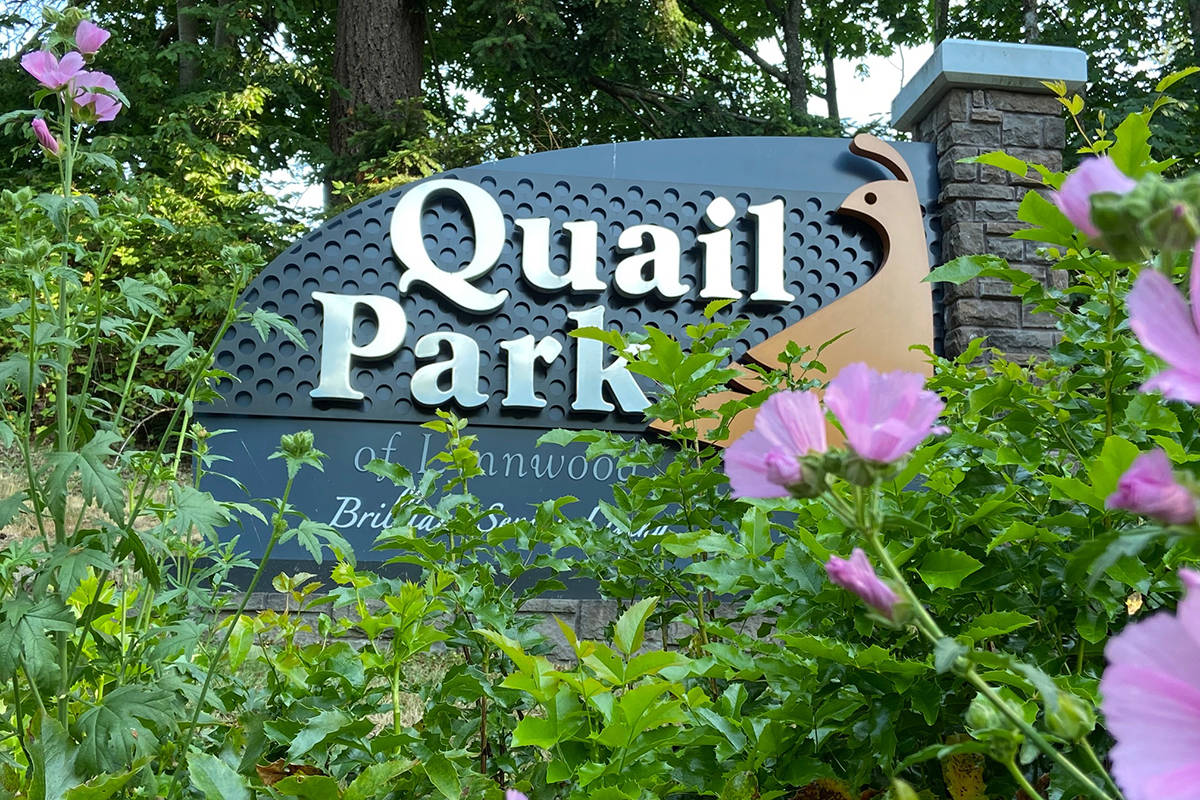 Quail Park sign