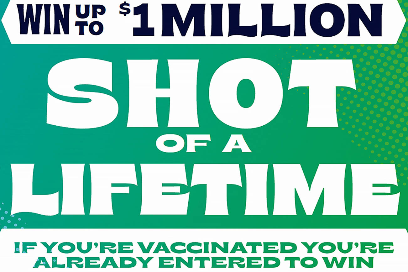 Vaccine lottery promotional (Washington State Governor's Office)