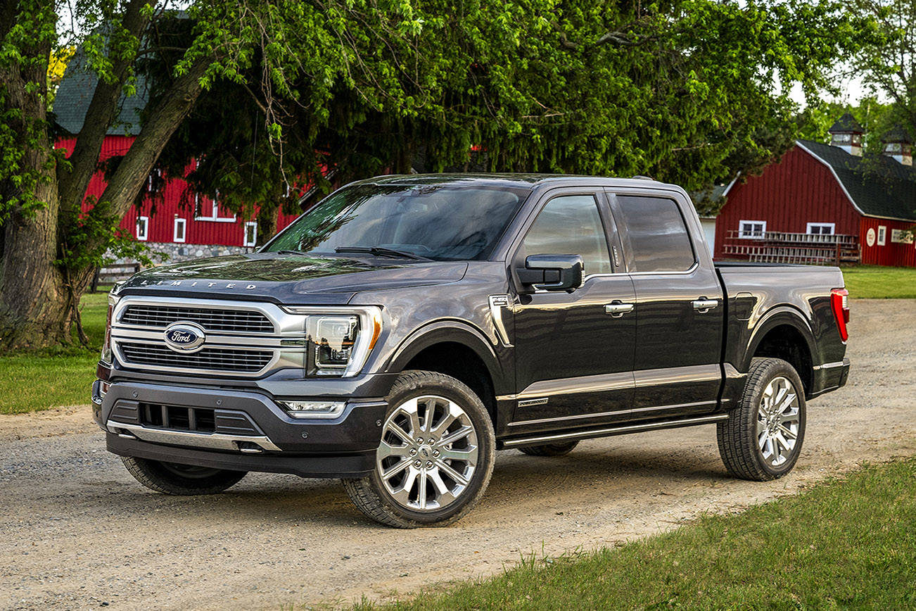 The 2021 Ford F-150 full-size pickup offers a choice between six different powertrains, three cab sizes and two bed lengths. (Manufacturer photo)