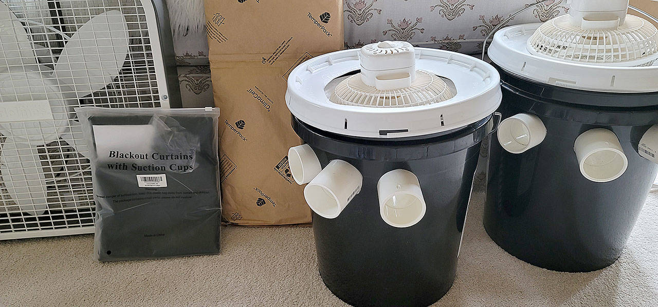 Homemade swamp coolers are an internet sensation, but were no match for Washington’s heatwave in June. (Jennifer Bardsley)