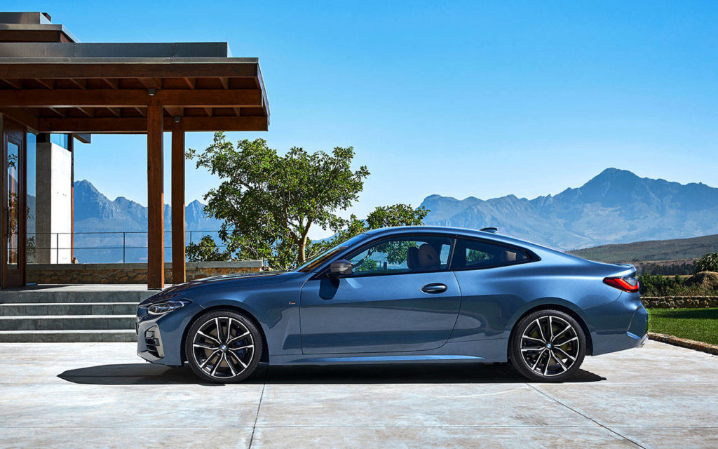 The 2021 BMW 4 Series coupe seats four, with rear-seat room adequate for adults. (BMW) 
