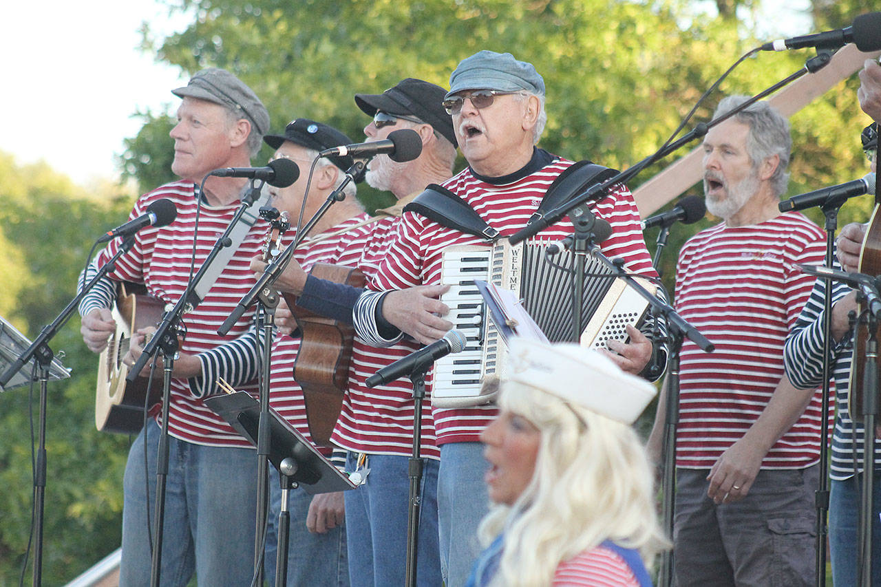 The Shifty Sailors will sing sea shantys in Langley and Coupeville on Saturday. (Evan Thompson / South Whidbey Record file)