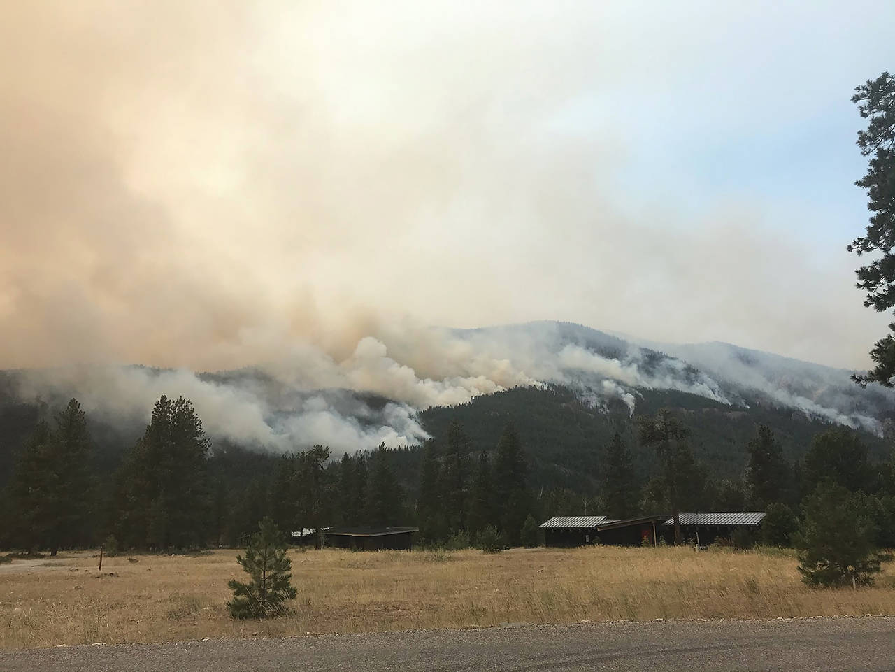 A pair of wildfires near Winthrop and Mazama have burned nearly 50,000 acres. (U.S. Forest Service)