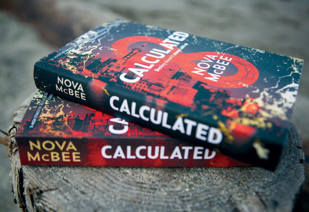 Nova McBee’s book “Calculated,” the first book in her three part series. (Olivia Vanni / The Herald)

