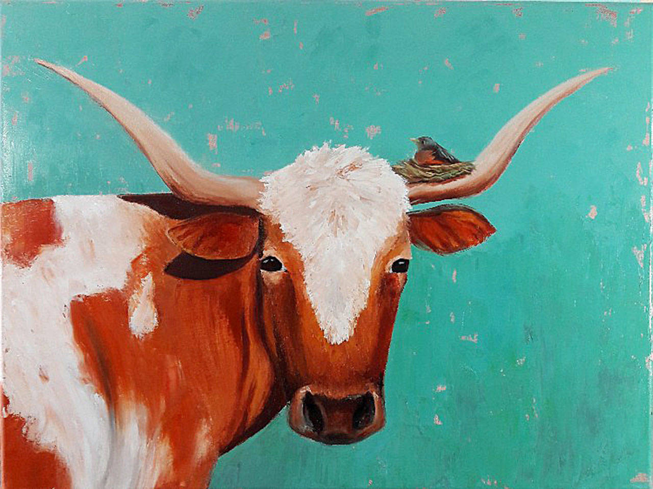 See new oil paintings by Leah Rene Welch, including “Home on the Range,” through August at Gallery North in Edmonds.