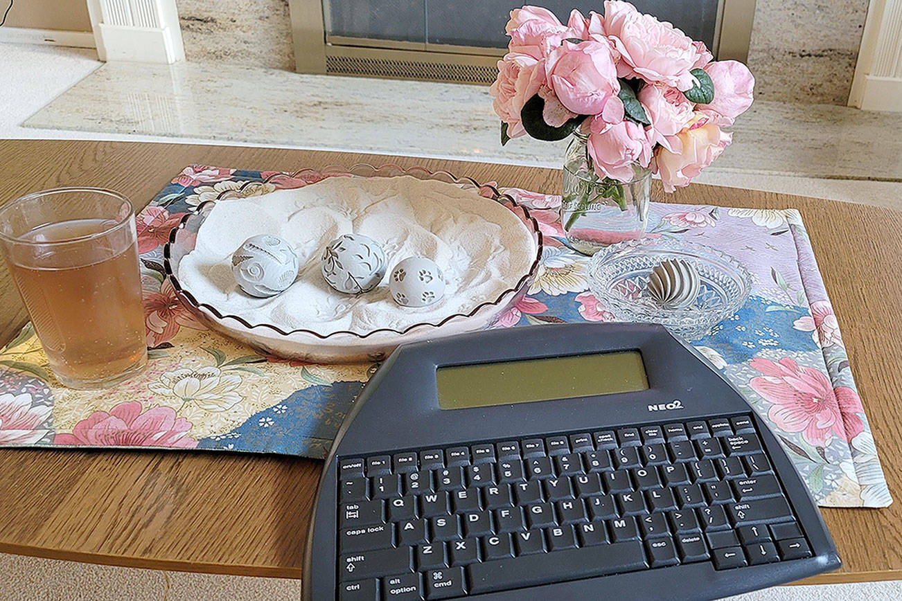 Caption: Using an old-fashioned Alphasmart Neo to increase productivity is one of many tips writers can use to sharpen their craft.