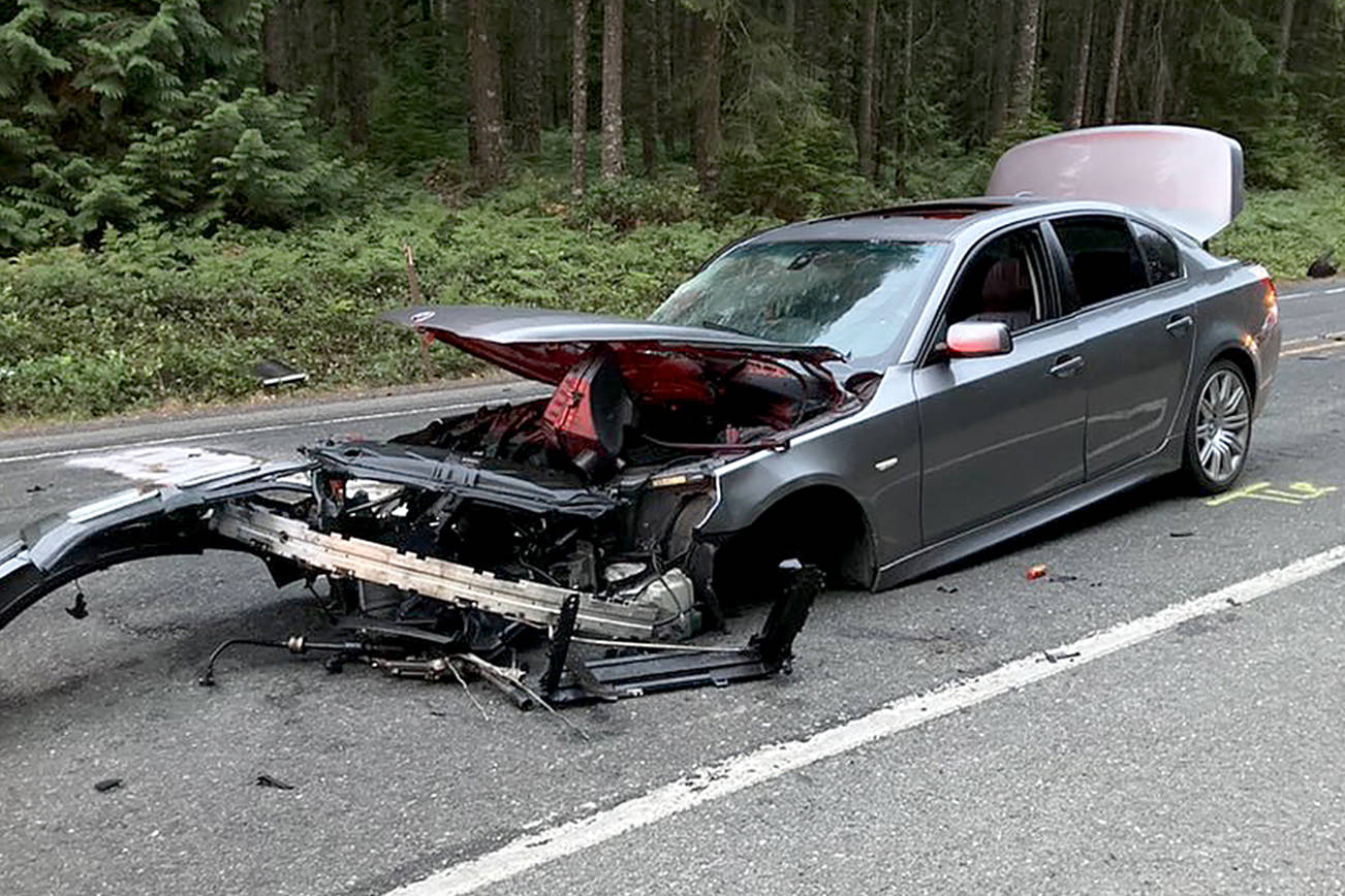 A Darrington woman was injured early Monday morning after a hit-and-run crash on Highway 530 just west of Darrington. The other driver allegedly ran away. (Washington State Patrol)