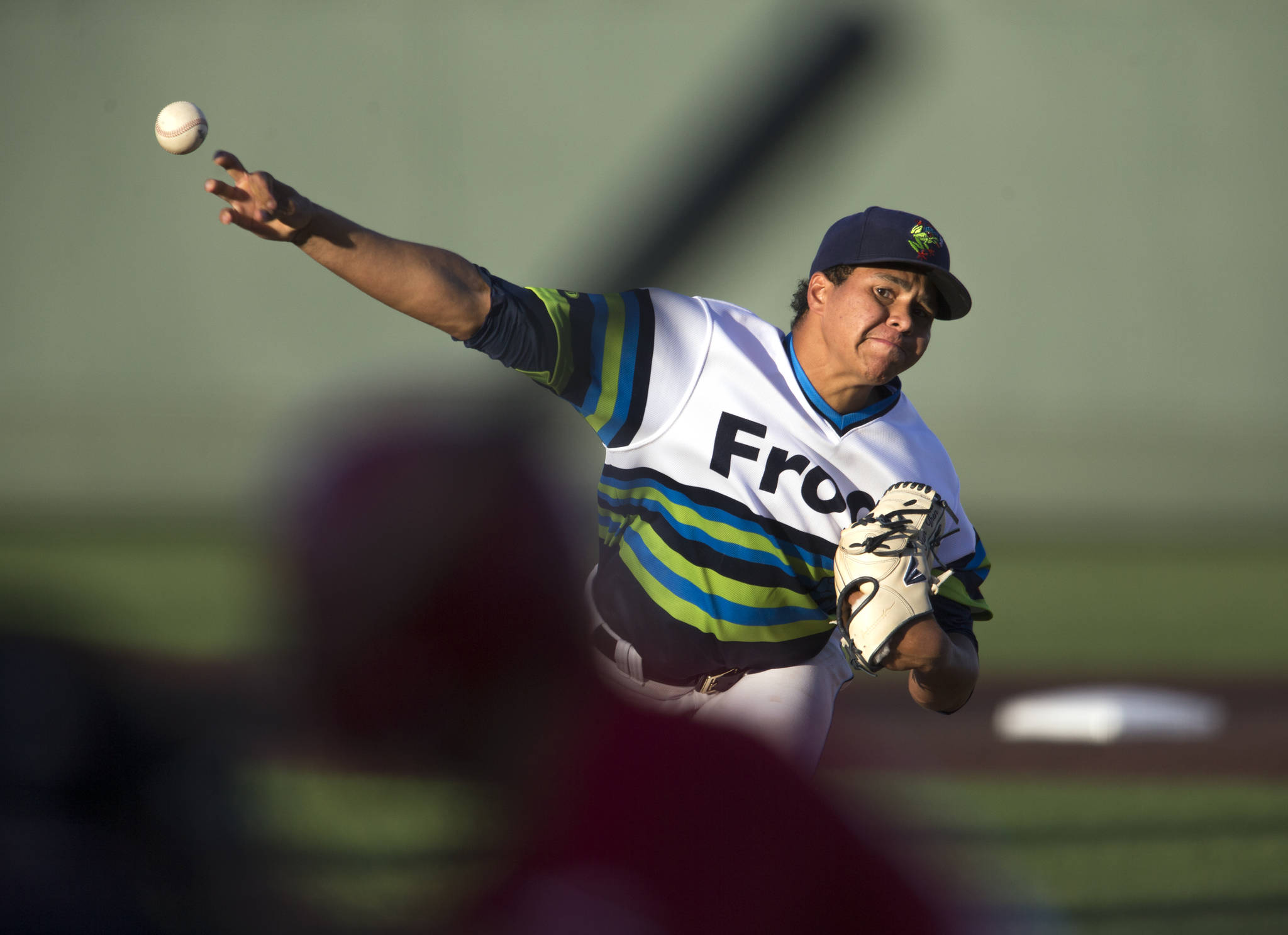 AquaSox pitcher Juan Then’s return to action was one of the bright spots in Everett’s series against Vancouver this past week. (Andy Bronson / The Herald)