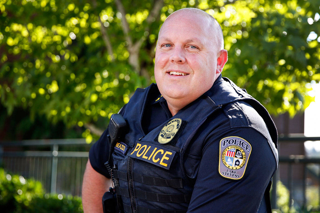 Jeffrey Beazizo, Lake Stevens’ Chief of Police (Kevin Clark / The Herald)