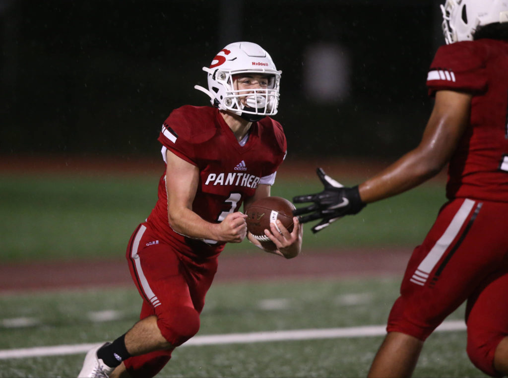 Joshua Vandergriend and Snohomish hope to secure their third straight Wesco 3A South title this season. (Andy Bronson / The Herald)
