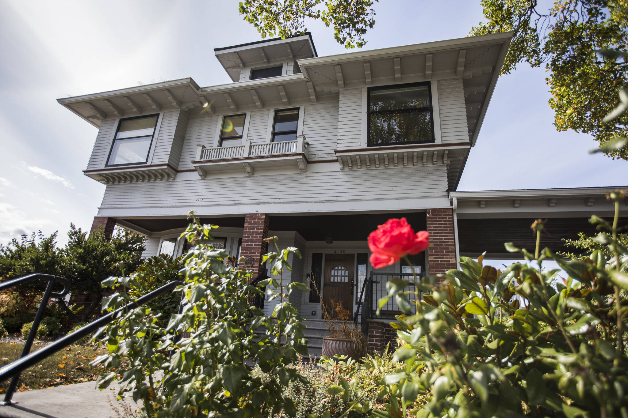 Exterior of the Van Valey House on Wednesday in Everett. (Olivia Vanni / The Herald)