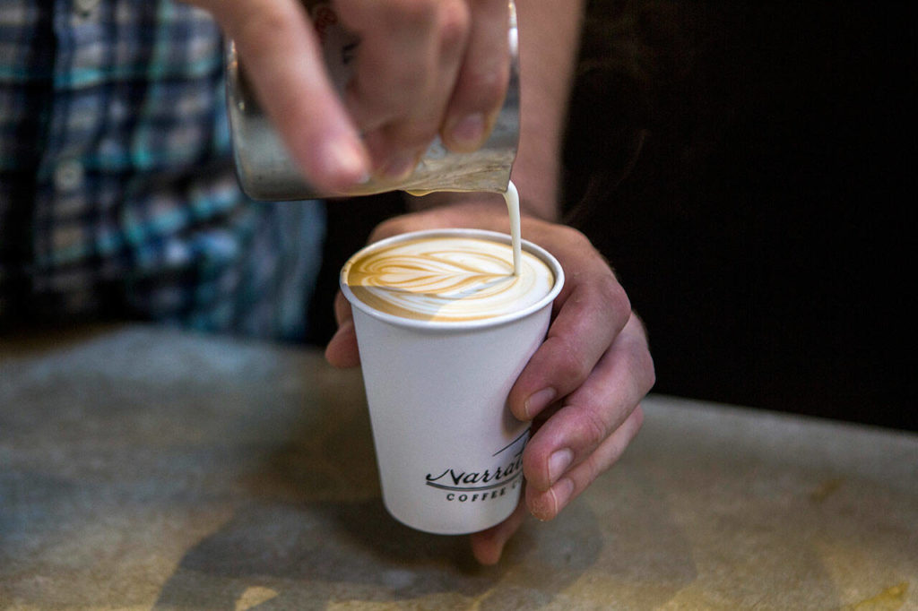 Seattle may be the birthplace of the Starbucks coffee empire, but to be like a local, check out one of our many independent coffee shops, like Narrative Coffee in Everett. (Olivia Vanni / Herald file)
