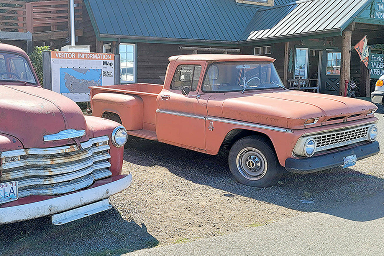 A pit stop in Forks to see the trucks from the Twilight franchise is fun when traveling with teenagers on the Olympic Peninsula. (Jennifer Bardsley)