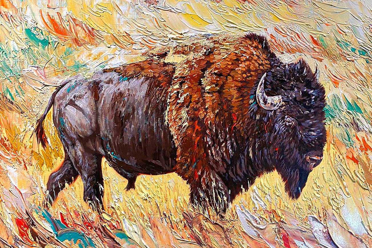 See oil paintings by Kathie Odom, including “Way Back When,” at the Cole Gallery in Edmonds through Sept. 27.