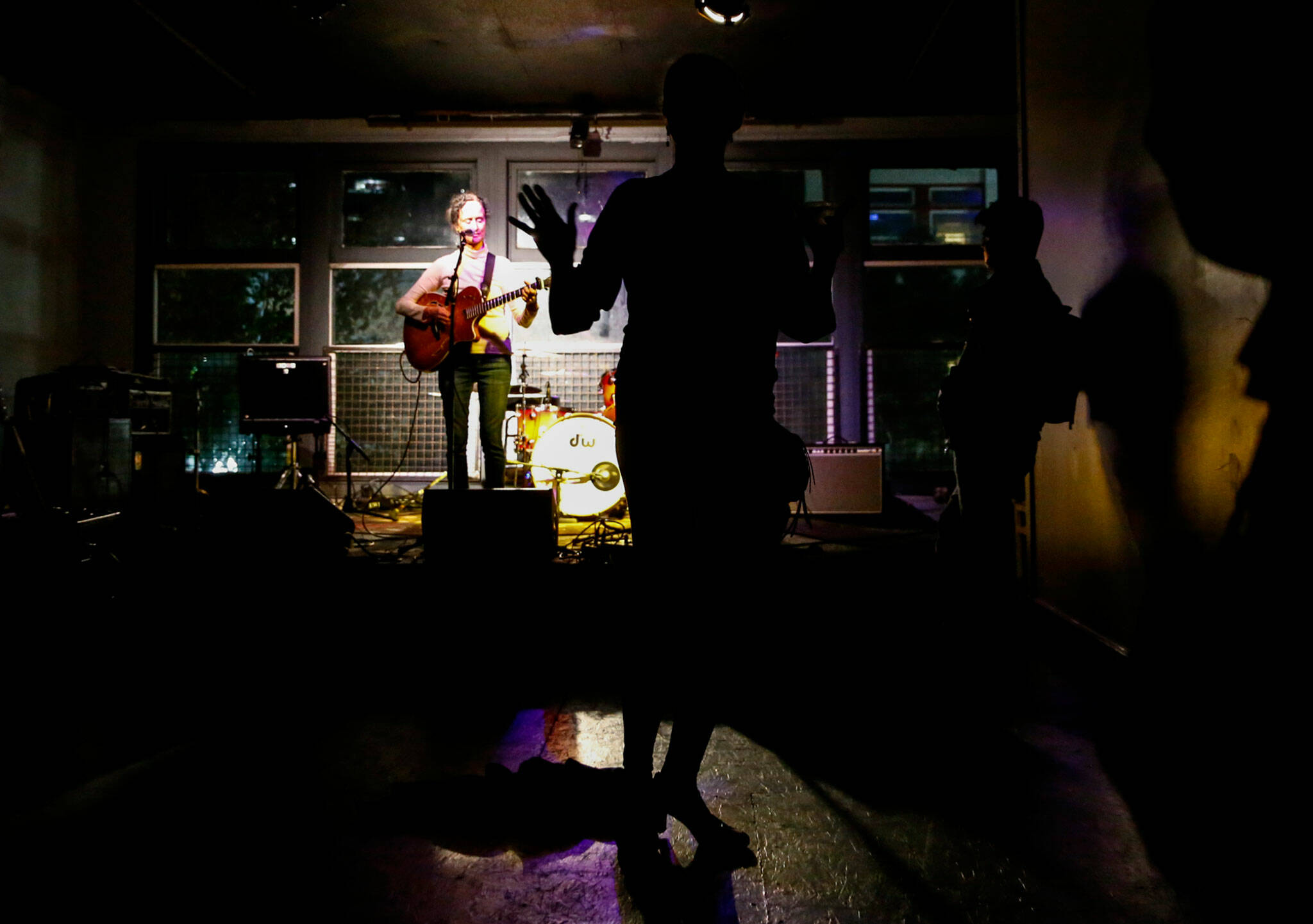 Rejoice performs at Black Lab Gallery’s new location in Everett on Saturday. (Kevin Clark / The Herald)